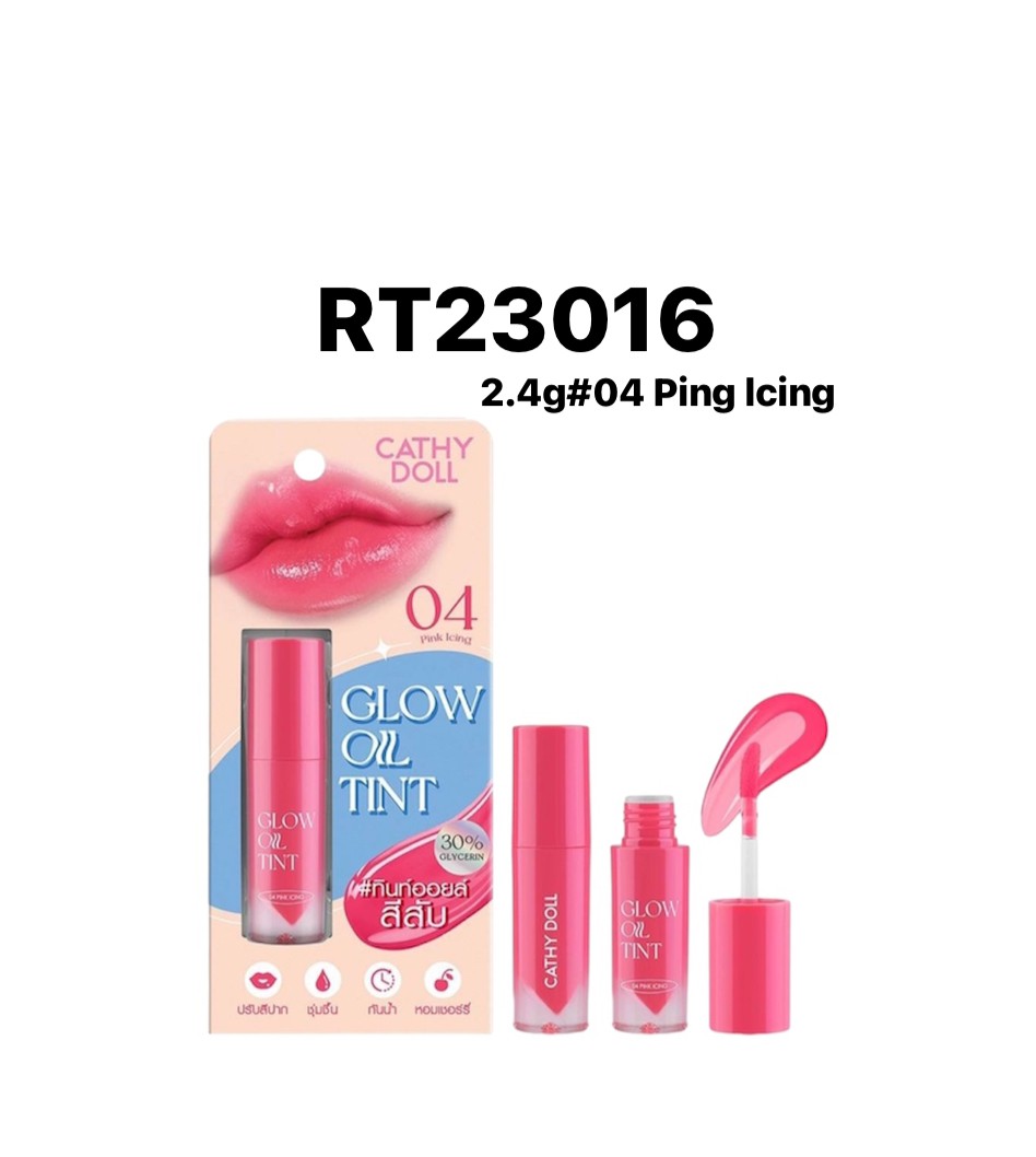 CATHY DOLL Glow Oil Tint 2.4g. #04 Ping lcing